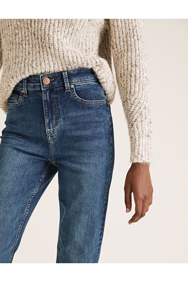 Bootcut Streç Jean Pantolon - 2