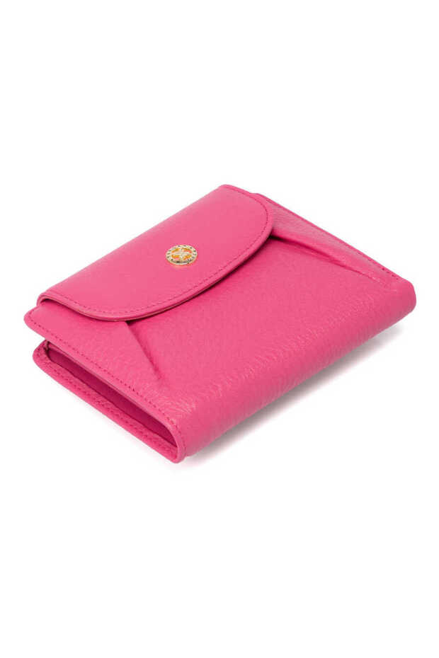 Fuchsia Genuine Leather Women's Wallet - S1Cb00005714-H68