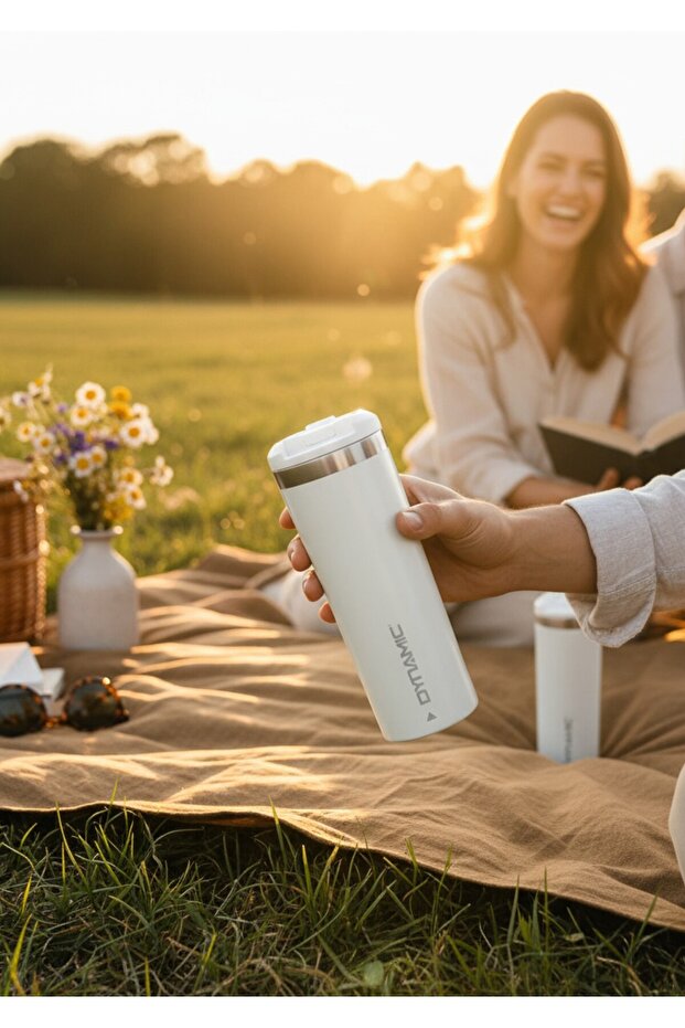 Paslanmaz Çelik Termos  500ML Siyah/Krem 2 Renk Seçeneği - 2