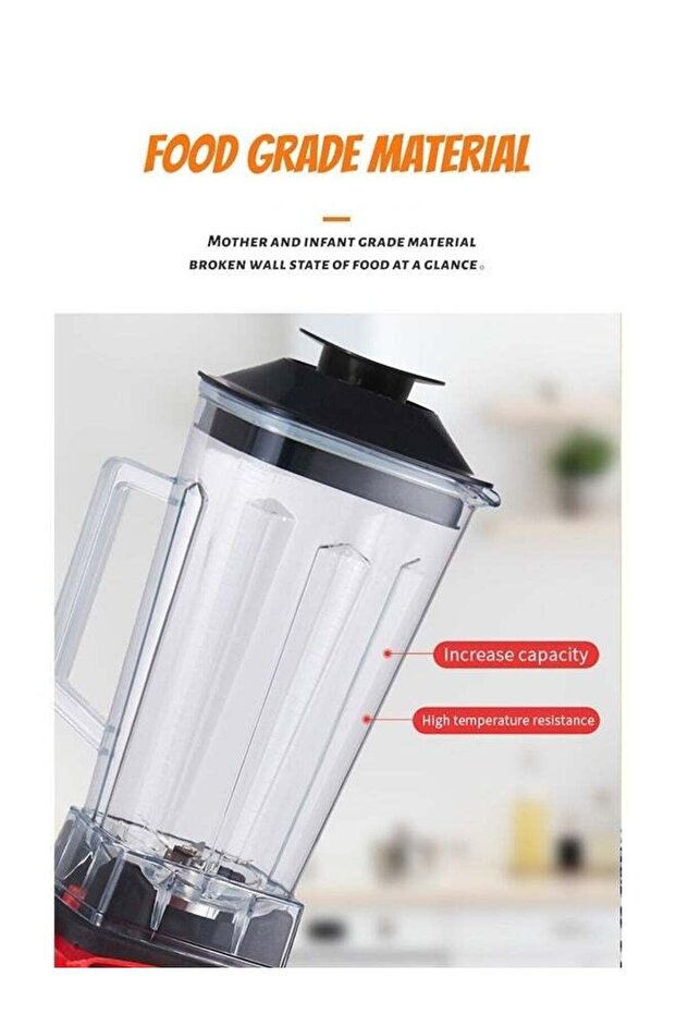 Countertop Blender, Multi-function, with Timer for Food and Juice - 3