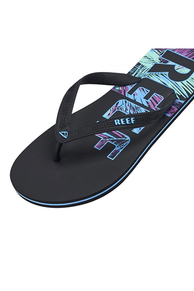 SEASIDE PRINTS Erkek Terlik REF.CJ0309 Siyah-45 - 4