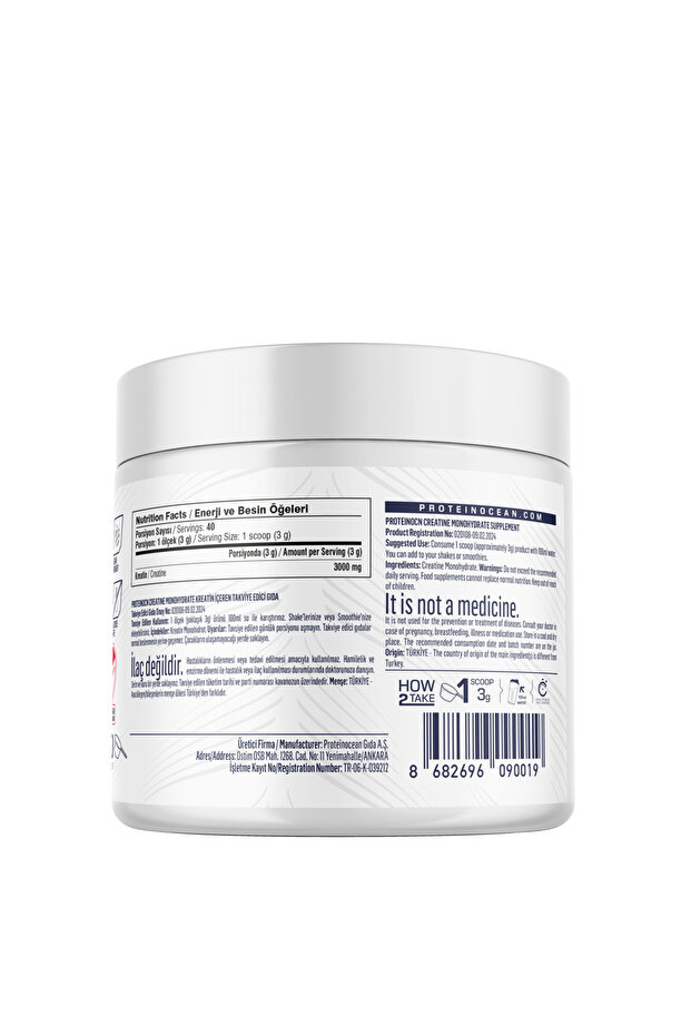CREATİNE - 120g - 40 servis - 2