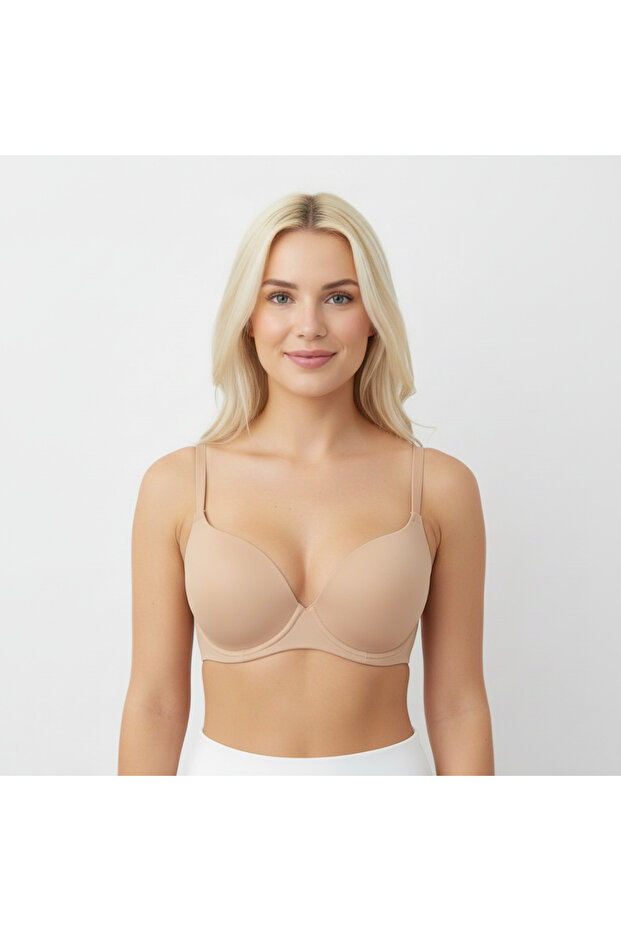 Women's Laser Cut Gathering Effect Non-Wired Non-Support Bra Ln Bb2041