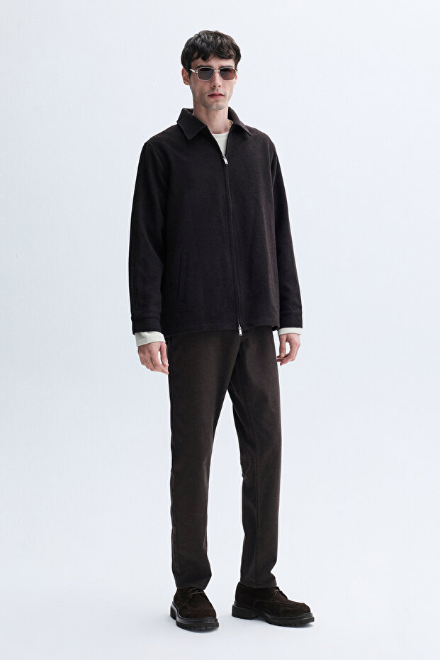 سترة كاجوال من مزيج الصوف - 1