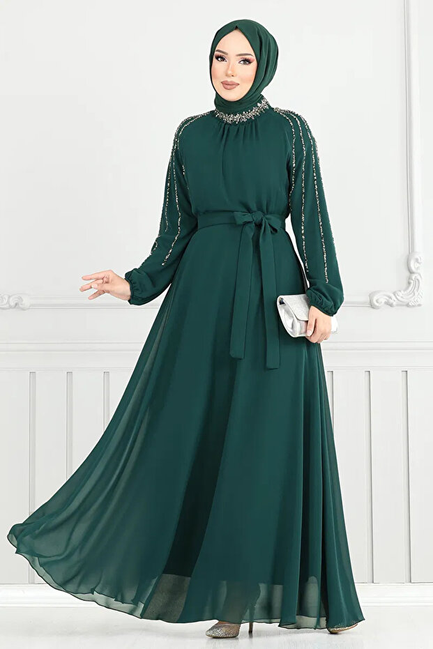 İşlemeli Abiye - 2