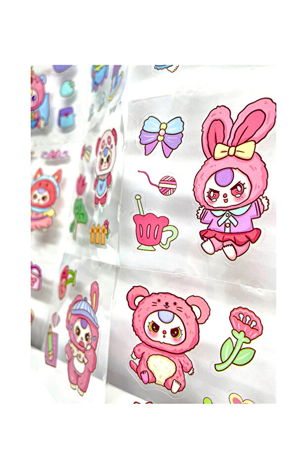 Papağan Labubu Şefaf Sticker - Fiyatı, Yorumları