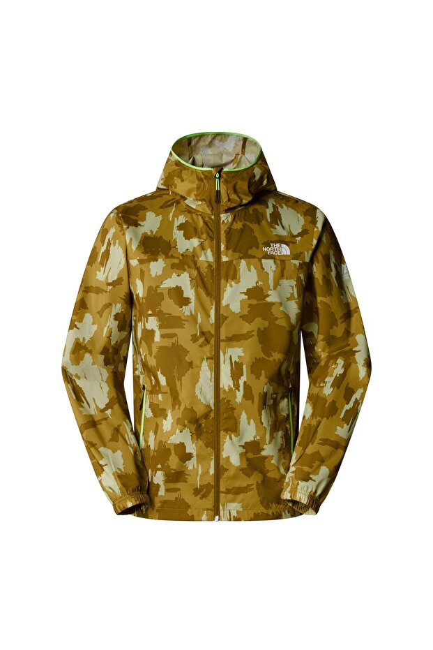 Men's Mountain Athletics Hooded Wind Jacket- Nf0A89Wv6Uo1 Green-Xl