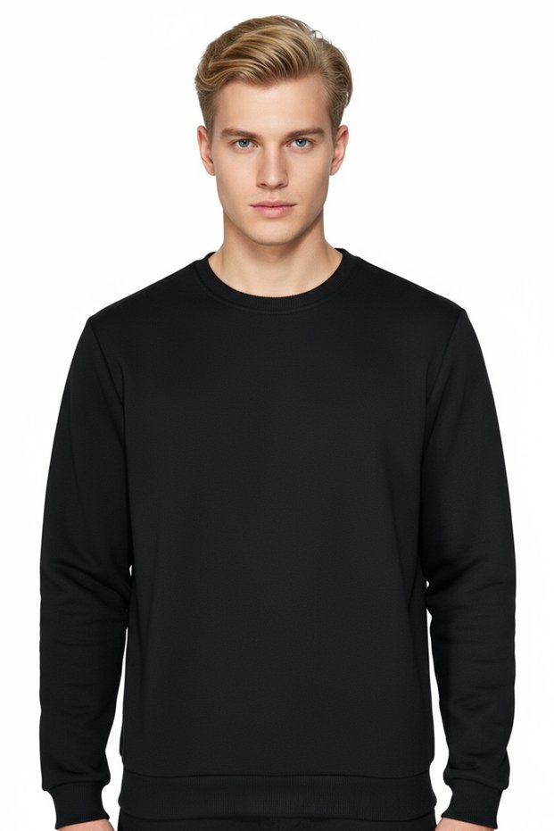 Men's Sweatshirt 100% Cotton Premium Quality Ultra Flexible Soft Regular Fit