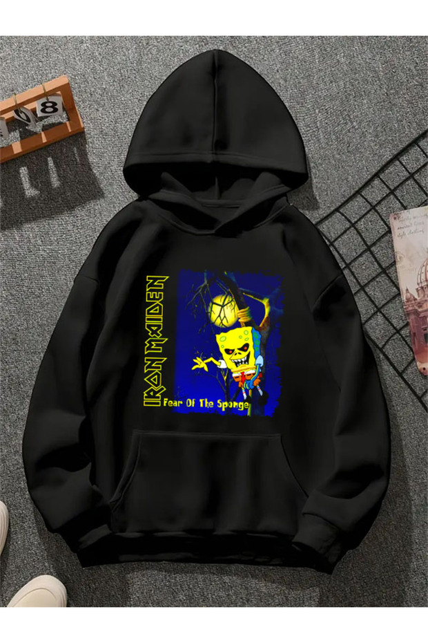 سترة MaidenfearofthespongeOutput مطبوع للجنسين