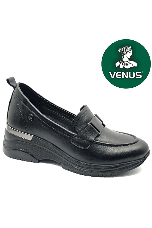 Activossa Genuine Leather Orthopedic Women's Casual Shoes Black