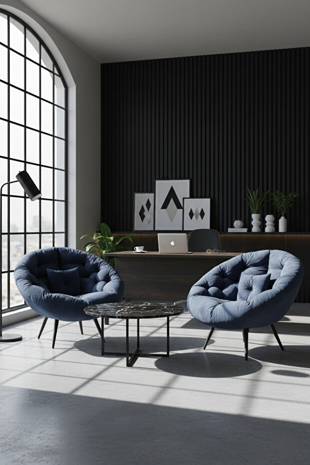 Floki Tekli Koltuk Berjer Lacivert - 3