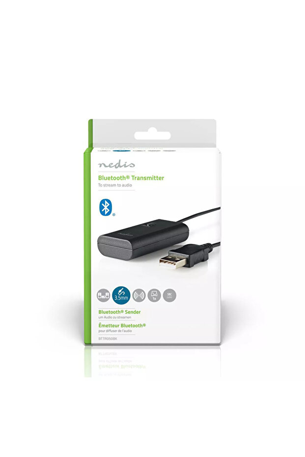 Transmitator audio wireless Bluetooth negru - 3