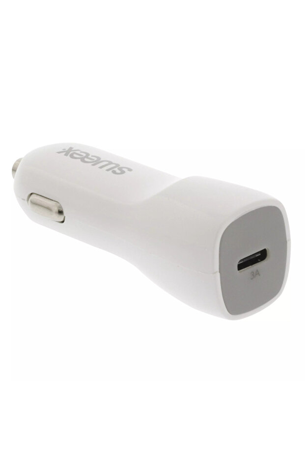 Incarcator auto USB Type C 3A alb - 2