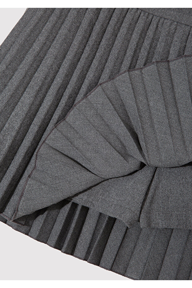 Antrasit Şort Etek 1410235-80023 - 6
