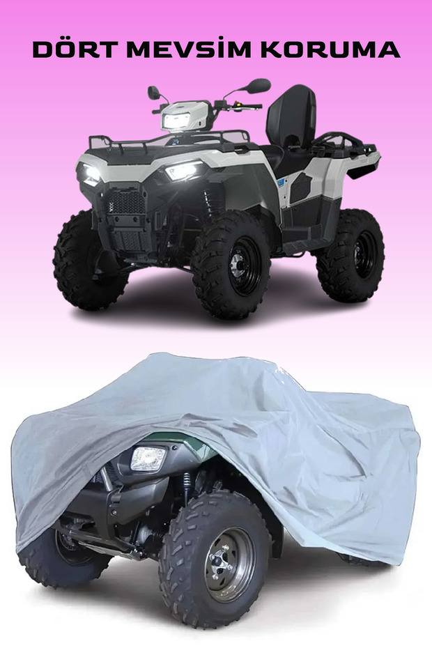 Polaris Sportsman 570 Compatible Touring Atv Waterproof Canvas - Gray