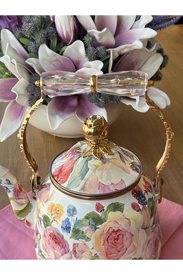 Rose Emaye Kettle - 2