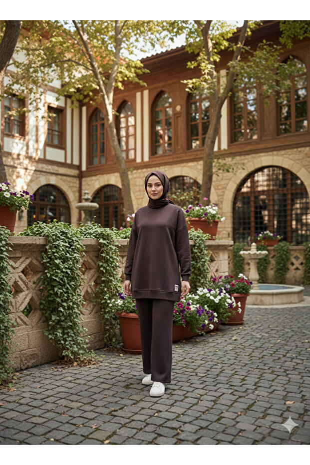 Camelya Tracksuit Set 10667 Brown I