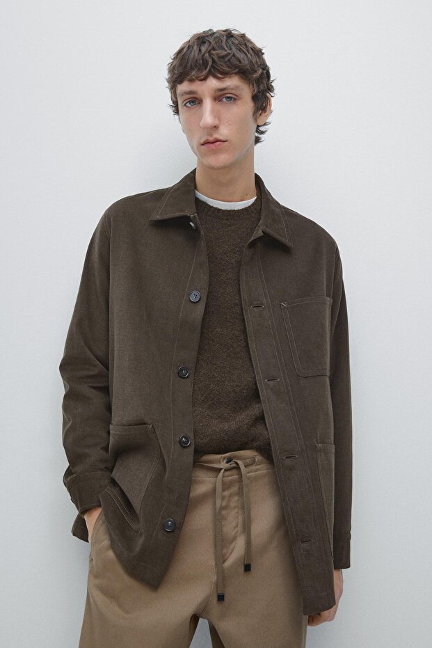 Fitilli cepli gömlek ceket - 2