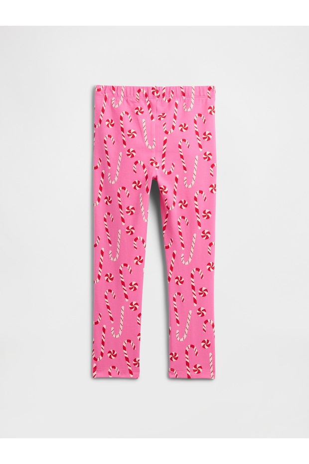 Kız Bebek Pembe Pull-On Stretch Jersey Tayt - 2