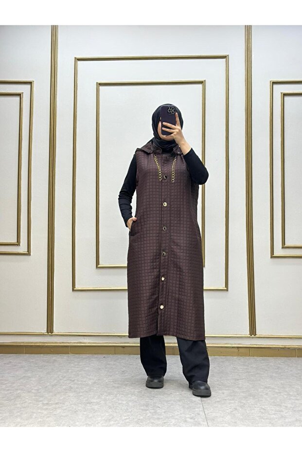 ELİT KAPÜŞONLU KAPİTONE YELEK - 7