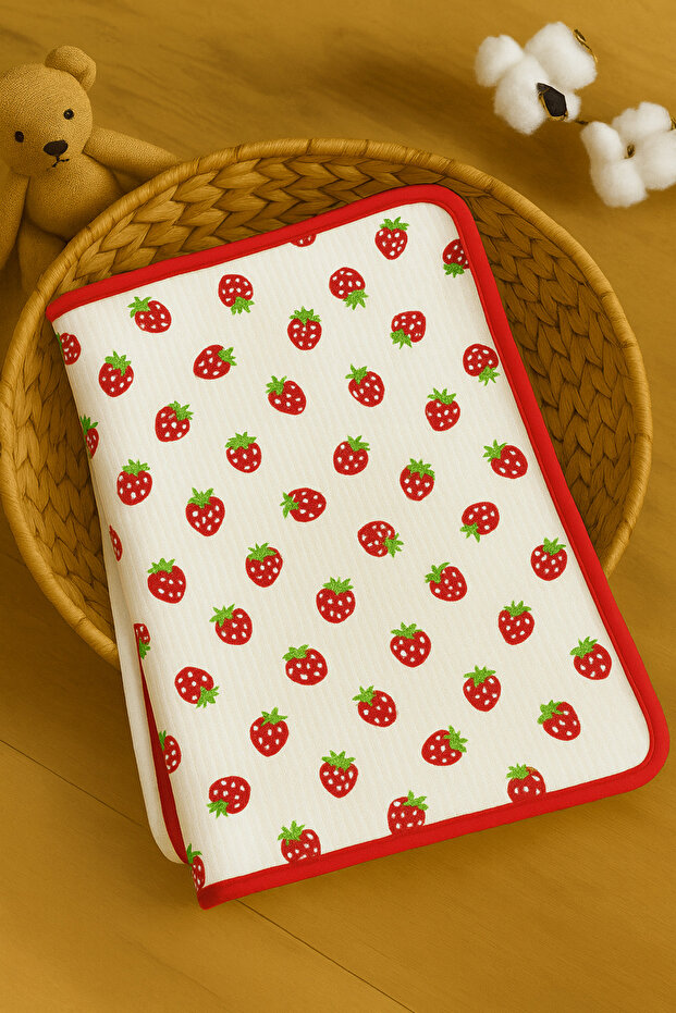 Printed Corduroy Baby Swaddle Blanket, Size 90/80