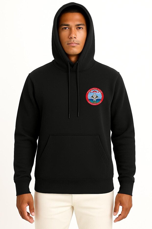 Hooded Tcg Zıpkın P336 Pocket Design Unisex Sweatshirt