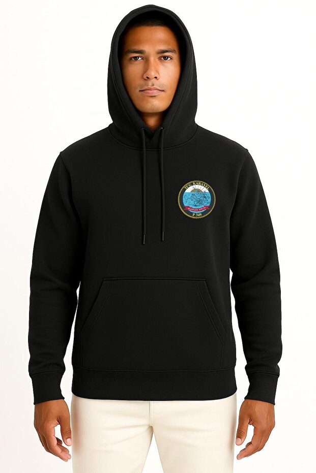 Hooded Tcg Karayel P349 Pocket Design Unisex Sweatshirt