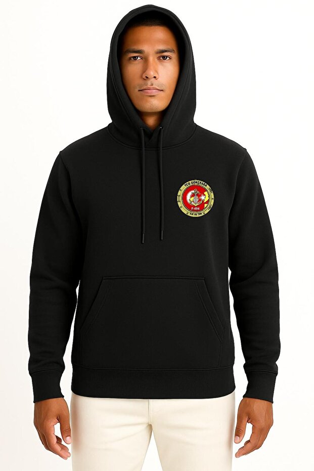 Hooded Tcg Gökçeada F494 Pocket Design Unisex Sweatshirt