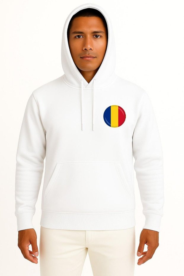 Hooded Flag of Romania Computer Icons Pocket Design Unisex Sweatshirt
