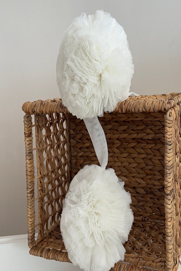 شبكة ناموسية بيضاء بوم بوم - 1