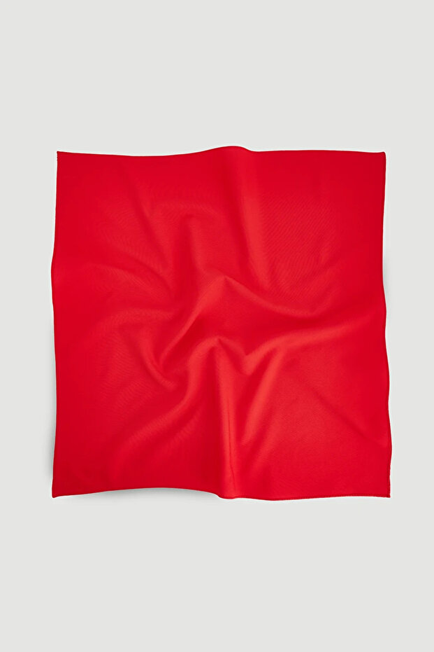 Solid Color Scarf - Red - 2