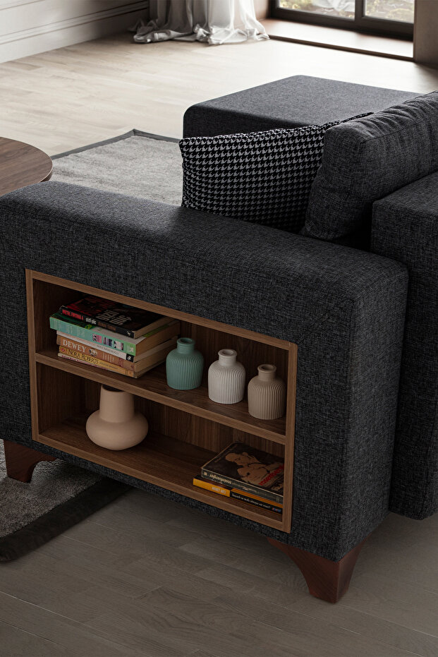 Tloft Mini Modüler Köşe Takımı Antrasit - 4