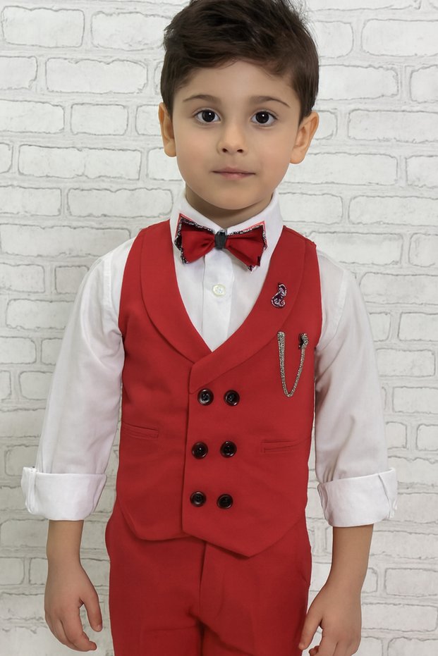 Yelek Takim Gömlekli Set