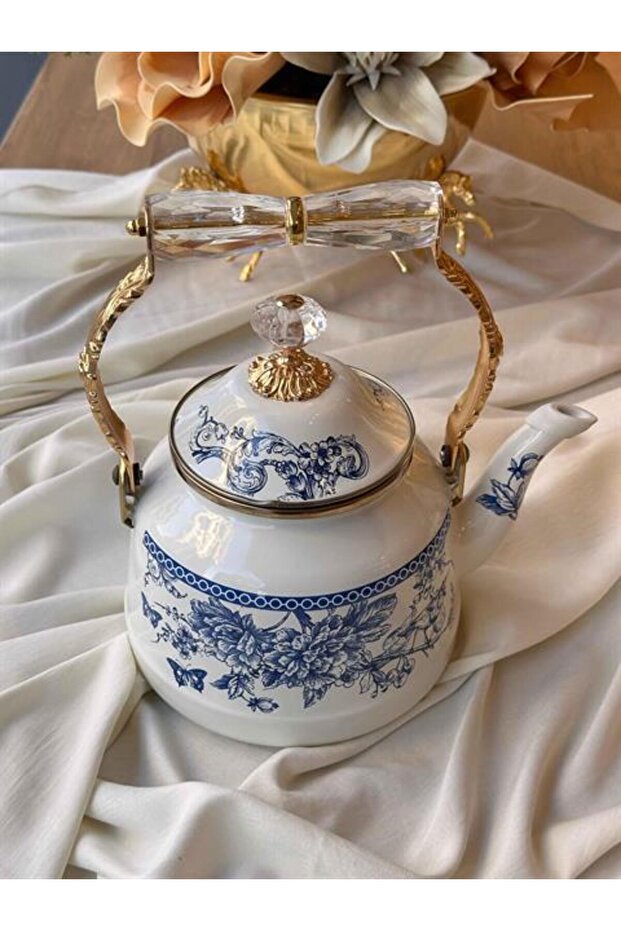 Blue Emaye Kettle - 3