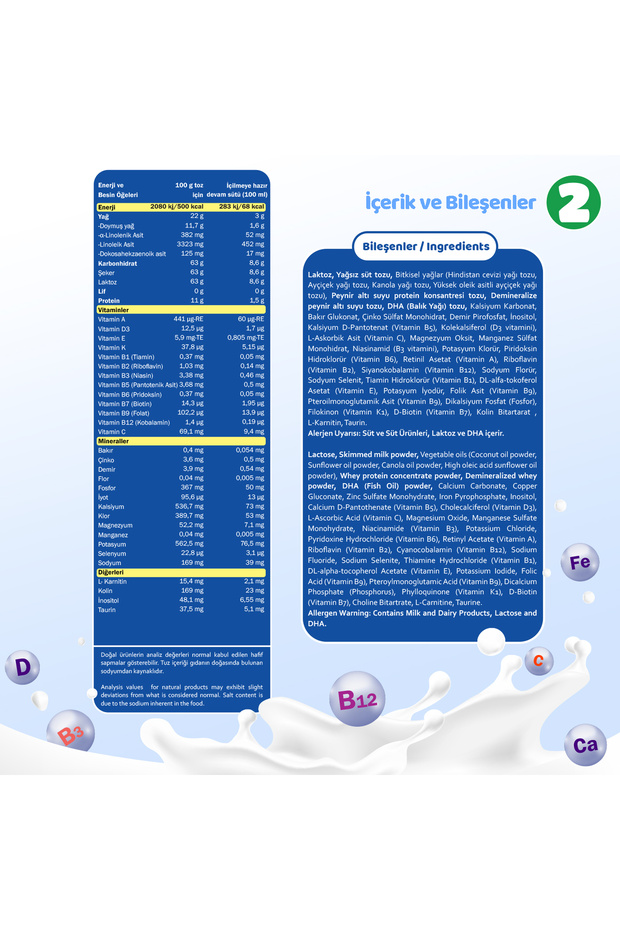 2 Devam Sütü 400 gr 6-9 Ay 10 Adet - 7