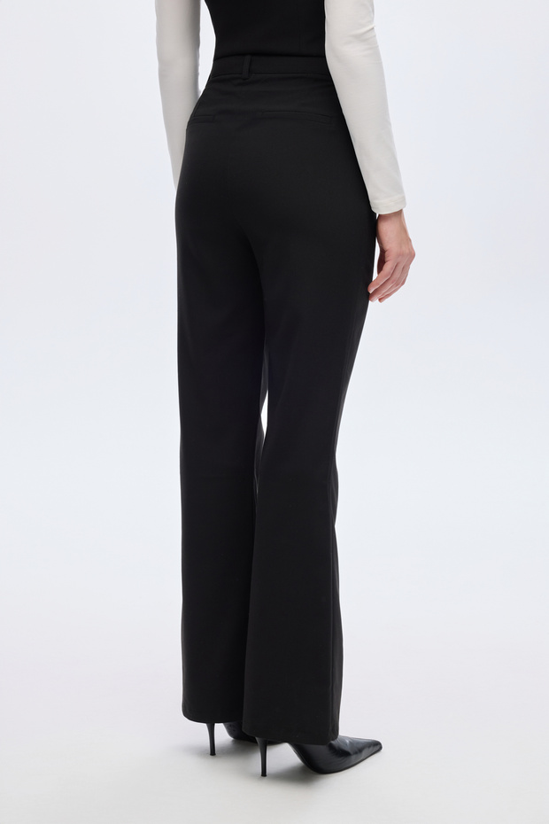 İspanyol Paça Kumaş Pantolon Siyah - 5