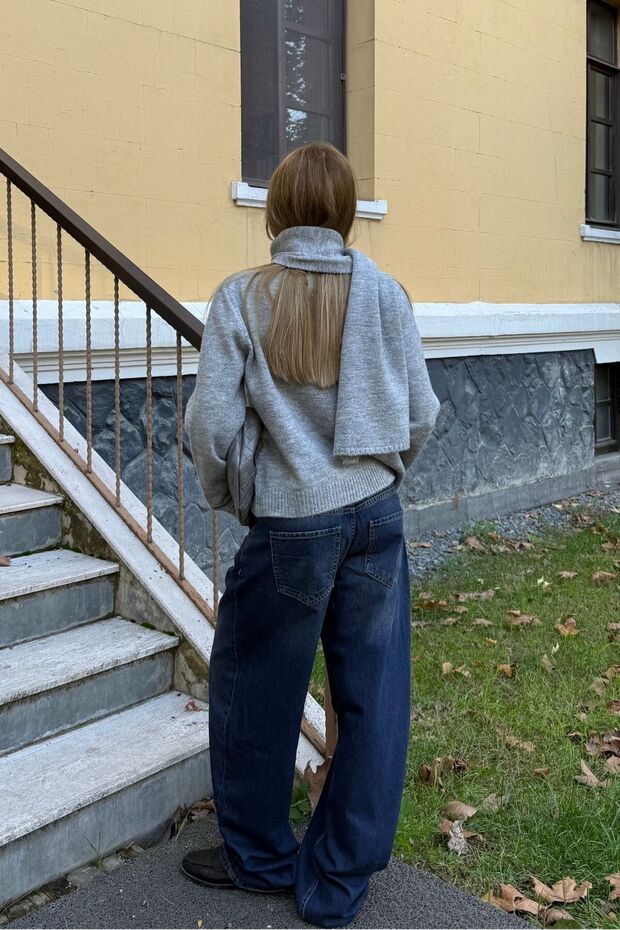 Düğmeli Triko Hırka - 8