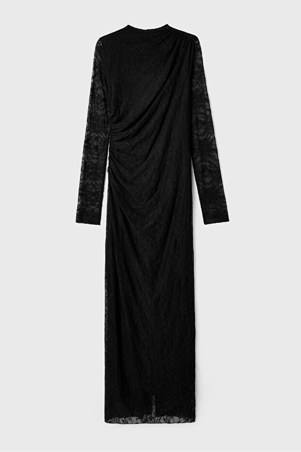 1642-1 ELBİSE SİYAH - 4