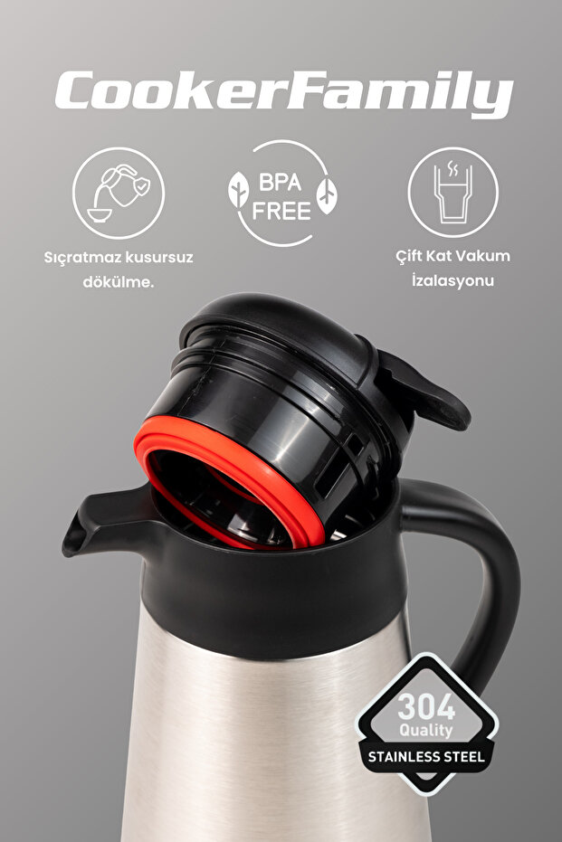 Classic 2 Litre Paslanmaz Çelik Termos - 3