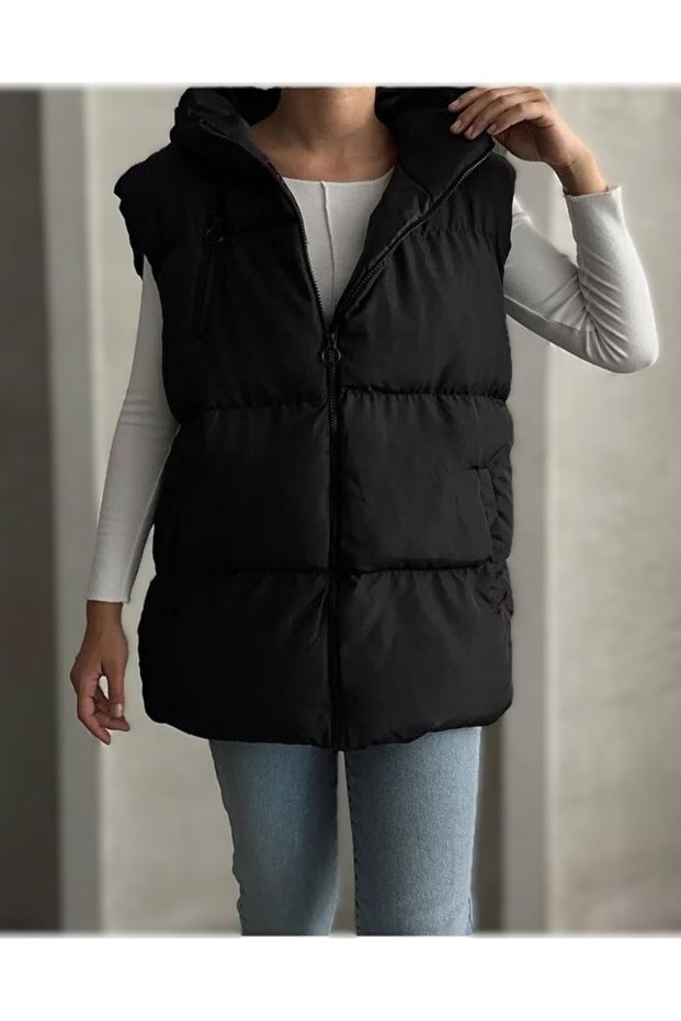 Women's Puffer Vest Regular Fit Oversized