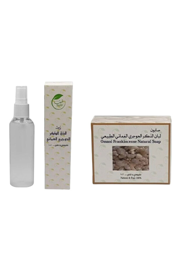 Omani Frankincense Natural Group (2 x 1) Omani Hojari Frankincense soap (100g) + oil (100 ml)