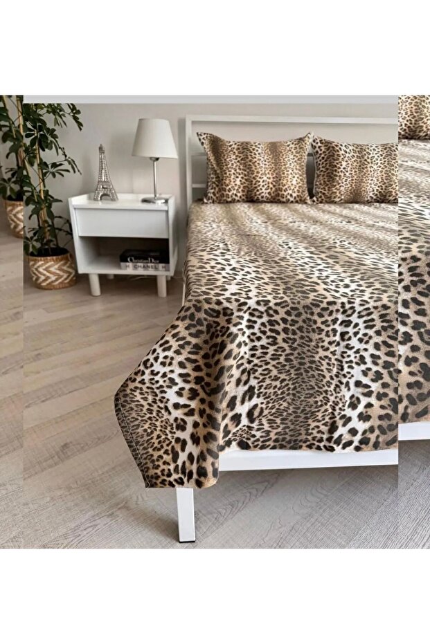 Leopard Patterned Single - Double Flat Sheet - 2