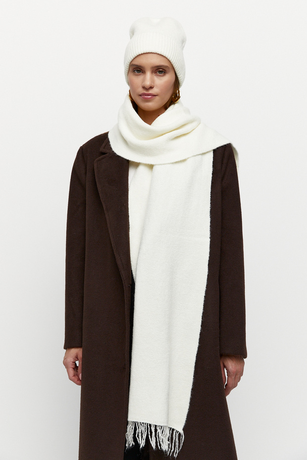 Wool Scarf Beret Set