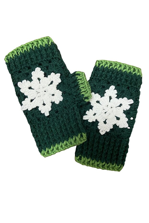 Örgü Eldiven *Kar Tanesi - 2