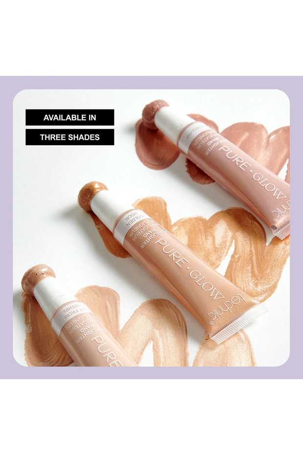 Pure Glow Highlighter Wand – Liquid highlighter, precise applicator, luminous finish, 12ml - 1