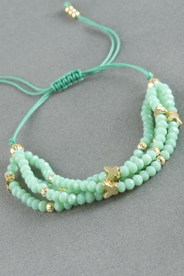 4-Piece Mixed Crystal Bracelet