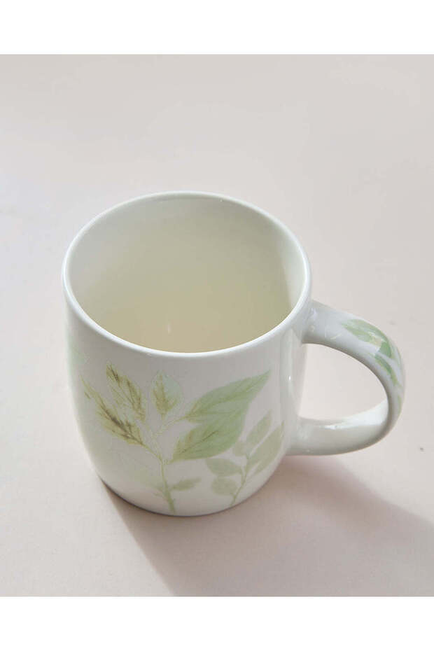 كوب مطبوع ورقة خضراء - 2