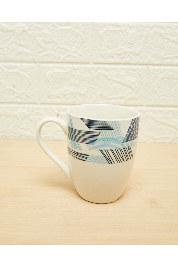 كوب مطبوع باللون البيج - 2