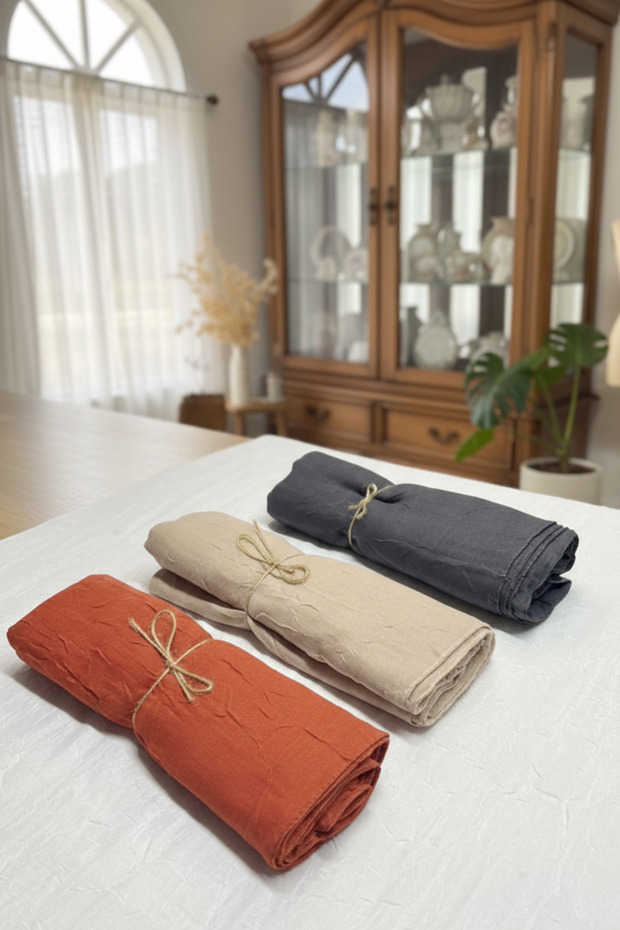 BAMBU KRAŞ ŞAL 3'LÜ HEDİYE SET - 1