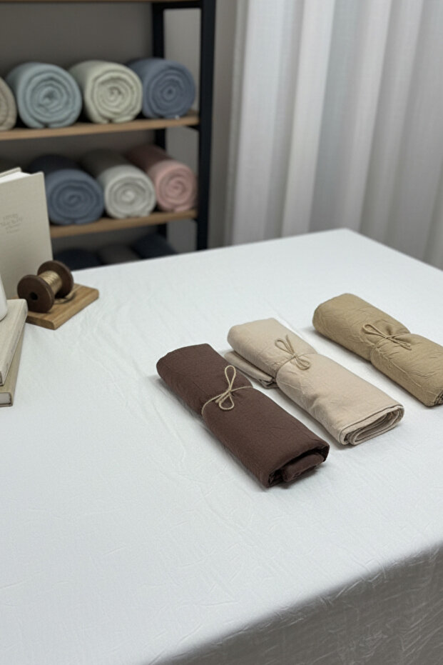 BAMBU KRAŞ ŞAL 3'LÜ HEDİYE SET - 2